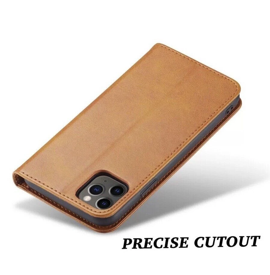 Leather Magnetic Flip Wallet Case For iPhone 17 16 15 14 13 12 Plus Pro Max Air - Image 4 of 4