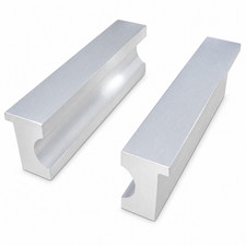 4" Aluminum Barrel Vise Jaw Pads 1 Pair Soft Jaws .375-.750 Made in USA