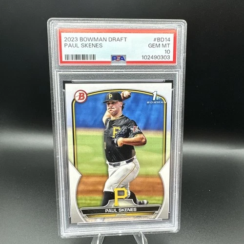 2023 Bowman Draft Paul Skenes 1st Bowman PSA 10 Pirates BD-14