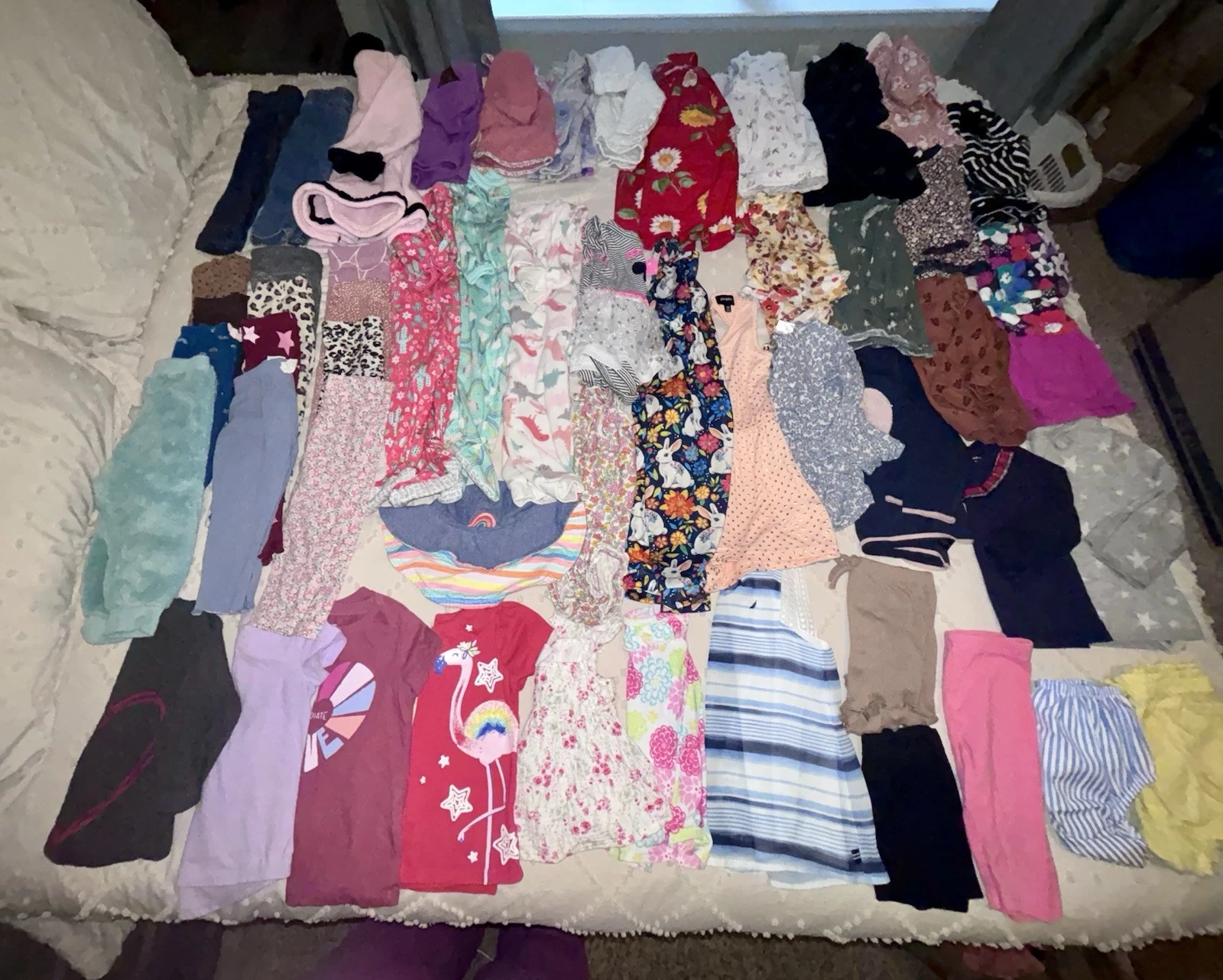 Mixed Bundle Of 53 pc Baby Girl Clothes 12 - 24 M/2T. EUC.