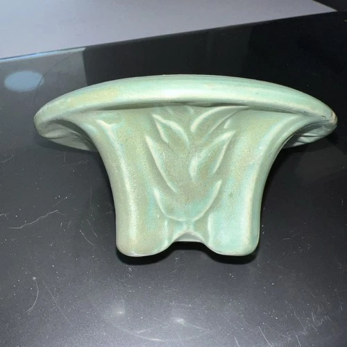 Vintage Antique McCoy Pottery Flower Candle Holder