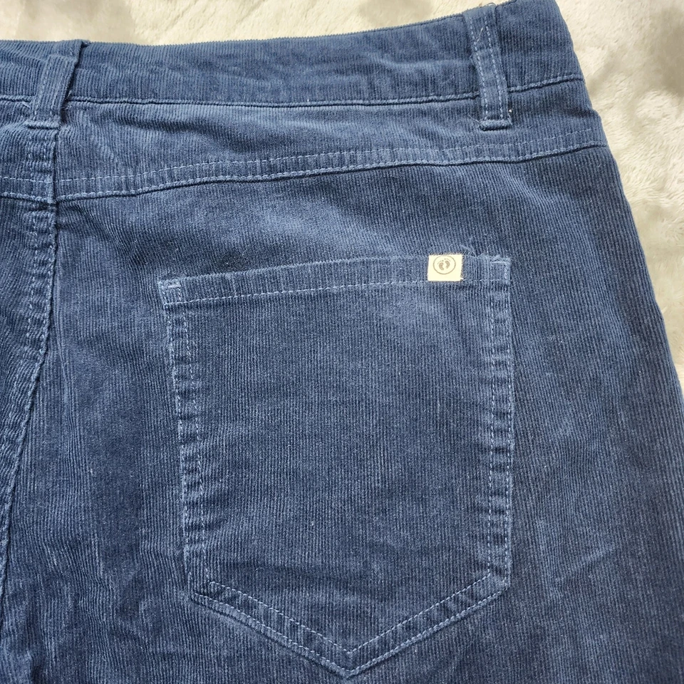 Pantalones Hang Ten Para Hombre 34 X 32 Azul Pana Ajuste Estándar Elástico Algodón Preppy Foto 4 de 4