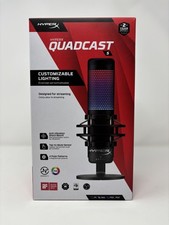 HyperX QuadCast S RGB LED USB GAMING Cardioid Microphone - Black
