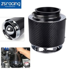 Universal 3 Inlet Carbon Fiber Hi-flow Air Filter For Cold Airshort Ram Intake