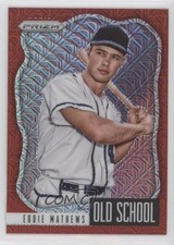 2021 Panini Prizm Old School Red Mojo Prizm 142/149 Eddie Mathews #OS-4 HOF 0ad