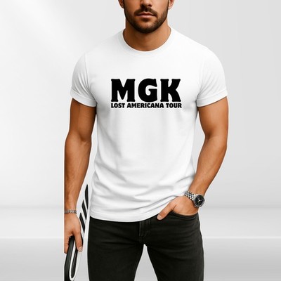 MGK Lost Americana Tour T-Shirt Musik Fan Grafik Tee Unisex Konzert Style Top