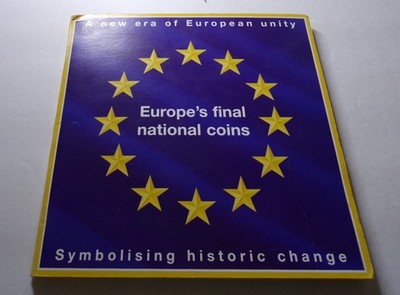 Euro Coins In Booklet ''A New Era of European Unity'' 15 Coin set.
