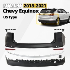 Primed Rear Bumper Cover Assembly For 2018-20...