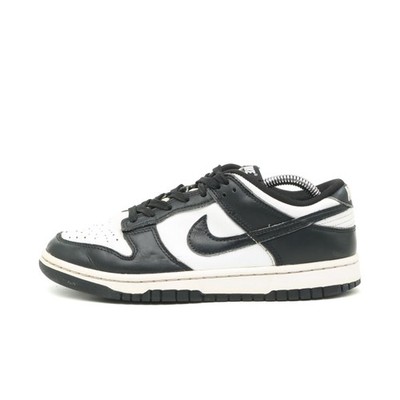 Nike Damen Dunk Low Schuh Schwarz-Weiß Leder Atmungsaktiv Sneaker EU 38.5