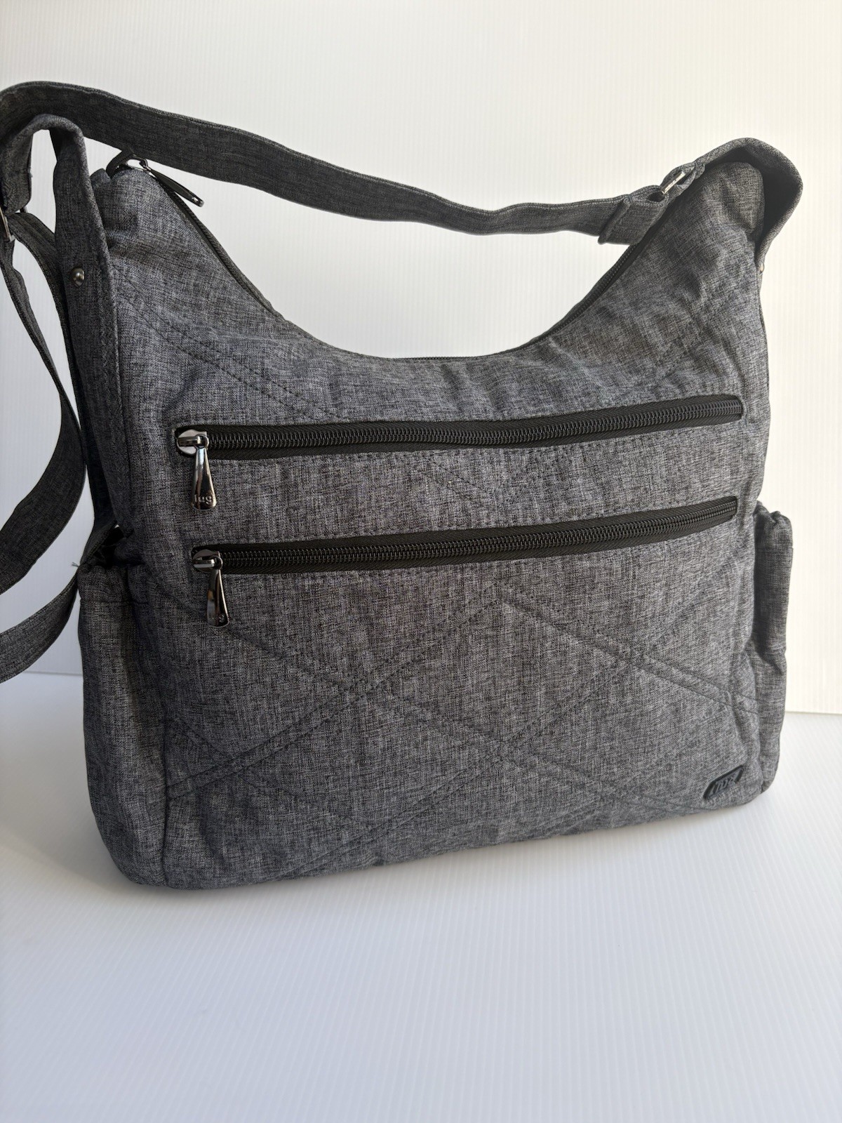 Lug Cable Car Heather Gray Crossbody Bag /Satchel NWOT