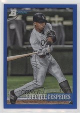 2021 Bowman Heritage Prospects Blue Chrome Refractor 84/99 Yoelqui Cespedes 0b3