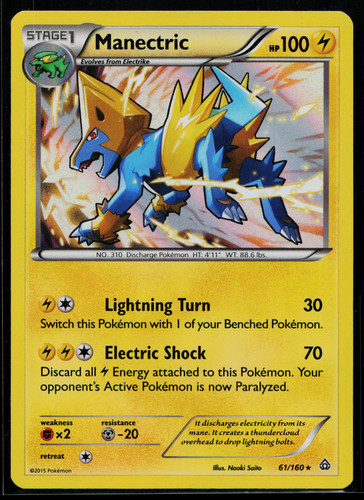 Manectric 61/160 Holo Rare XY - Primal Clash