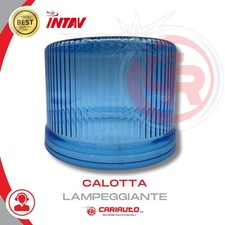 Calotta Lampeggiante SHARK H 105mm Per 9 e 12 Led Plastica Blu Ambulanza INTAV