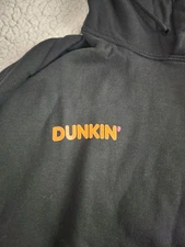 DUNKIN' DONUTS Employee Uniform Sweatshirt Black Size XL NEW