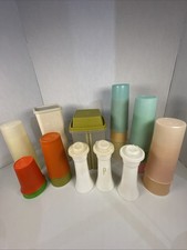 HUGE Vintage Tupperware LOT 1950s 70s Kids Tumblers Avocado Pickle cups Shakers