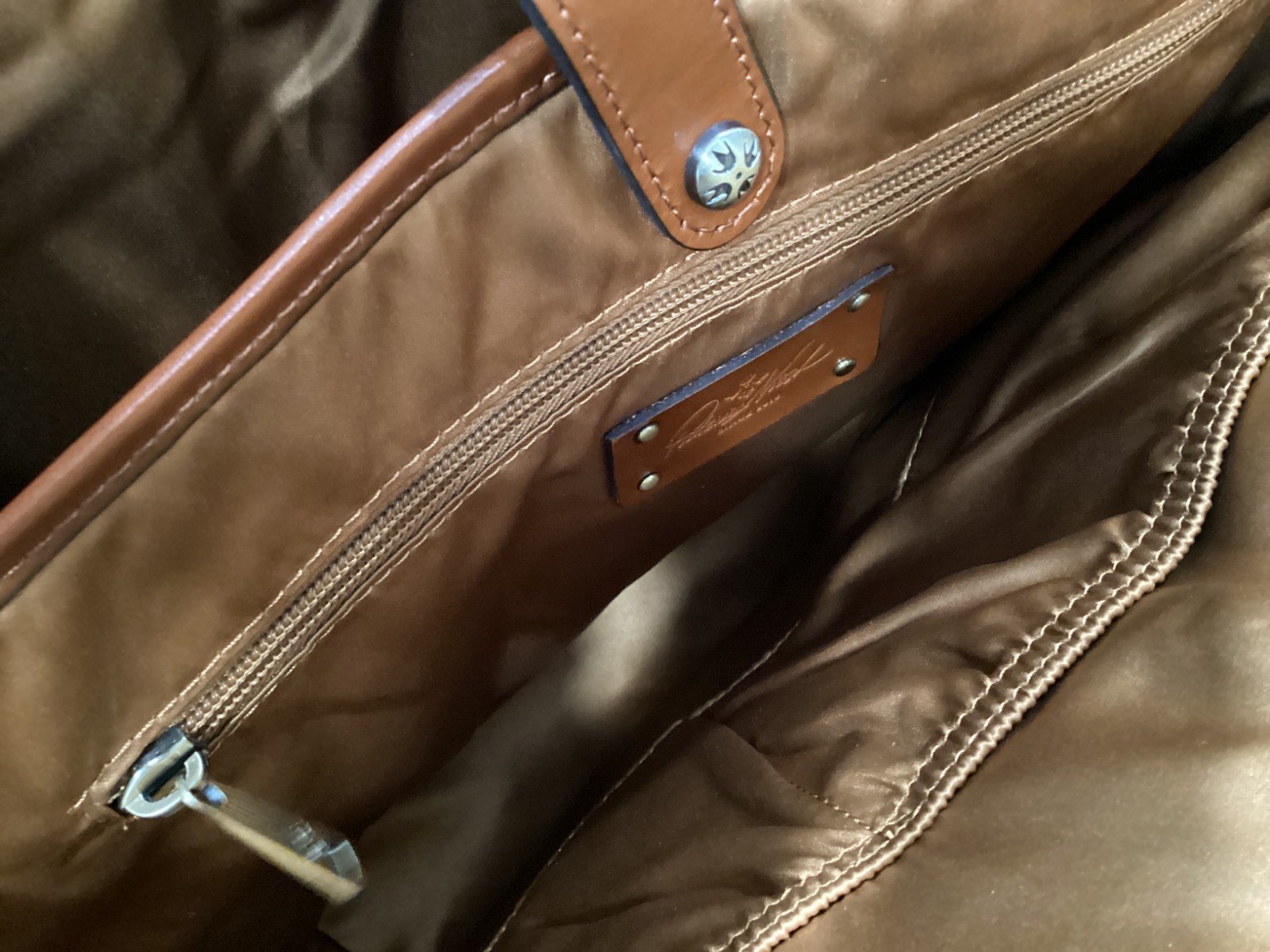 Patricia Nash Sorlana Marigold Harvest Travel Tote Coated Canvas Leather 19x13x7