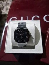 Gucci Grip 38mm Grey/Black Stainless Steel Unisex Watch Boxed Brand New