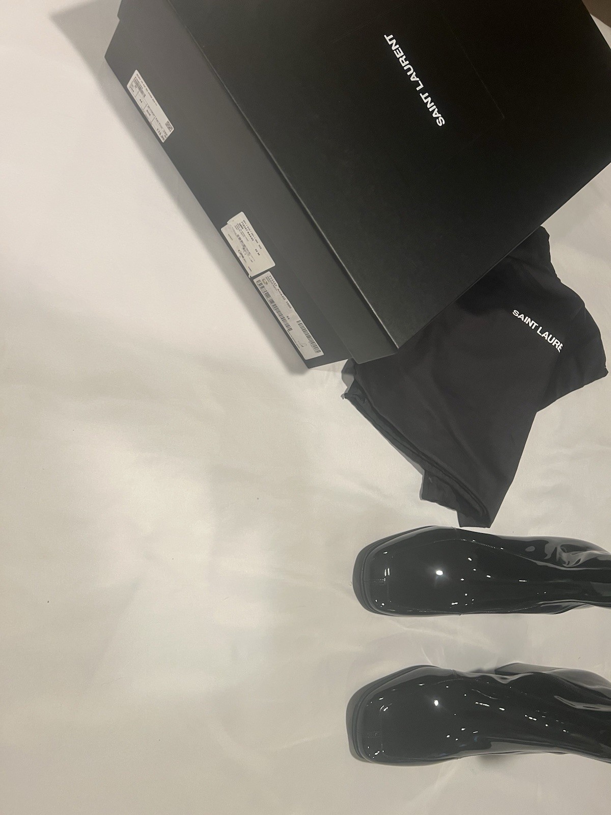 Stivali Saint Laurent uomo Vernice morbidi 44 11. $1250