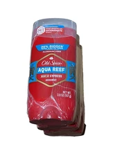 Old Spice Scent of Cypress AQUA REEF Deodorant 3.8 Oz Pack of 3