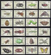 Cook Is. Insects Beetle Dragonfly Definitives 24v COMPLETE 2013 MNH