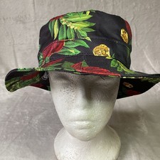 Crooks and Castles Bucket Hat Floral Red Rose...