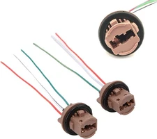 Wiring Harness Sockets Compatible with LED Bulbs, Turn Signal Lights, Brake L