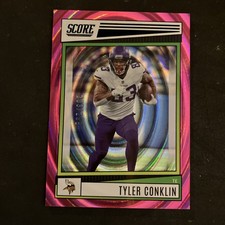 2022 Score #105 Tyler Conklin Purple Cubic 203/299 Minnesota VIKINGS