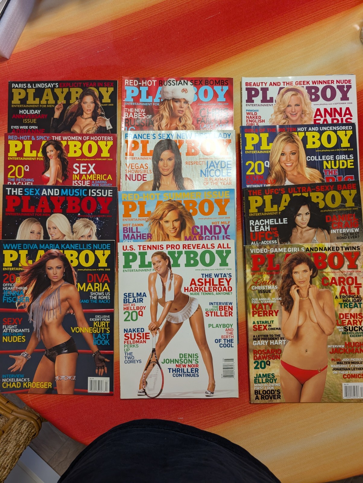 Playboy 2008, All 12  W/bonus