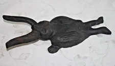 *RARE*  Vintage ANTIQUE Cast Iron BOOT JACK Walrus "Wally" 11.5" LONG Tusks