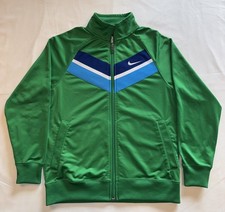 Nike Jacket Full Zip Up Boys Size Medium Green and Blue