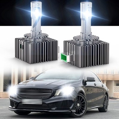 2x D3S D3R LED Headlight Kit Bulb 100W 38000LM 6000K Replace HID Conversion Lamp