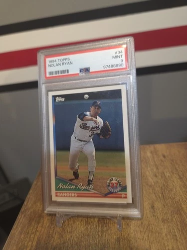 1994 Topps Nolan Ryan #34 PSA 9 Texas Rangers Base Set Baseball Card