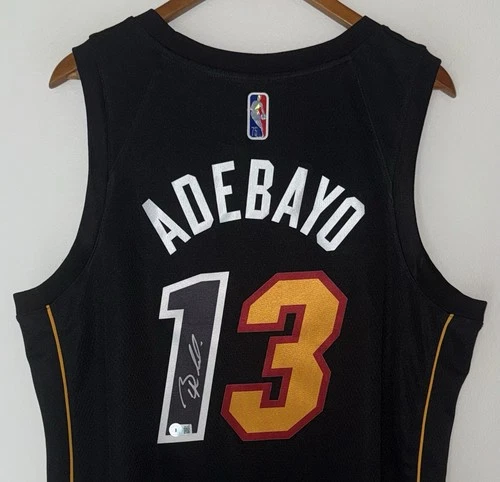 Bam Adebayo (83 Points) Signed Miami Heat "City Edition" NBA 75 Nike Jersey BAS