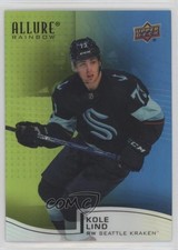 2021-22 Upper Deck Allure Rainbow Green Blue /299 Kole Lind #R-32 1tp2