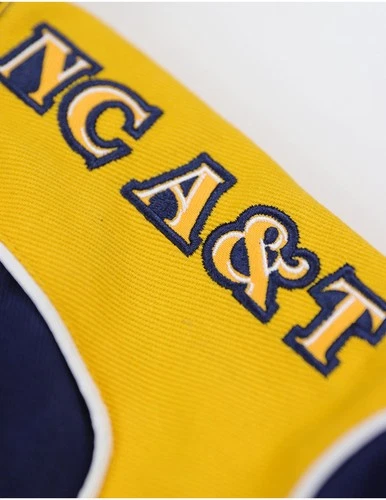 North Carolina A&T State University M12 Racing Twill Jacket Navy image 2