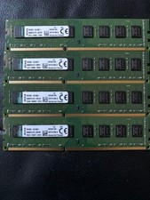 *4XKingston DDR3 8GB RAM Memory PC3-12800U 1600Mhz KVR16N11H/8*