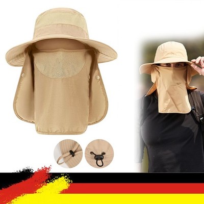 Anglerhut Sonnenhut Mit Nackenschutz Fischerhut Herren Sommerhut Fisherman-Hut