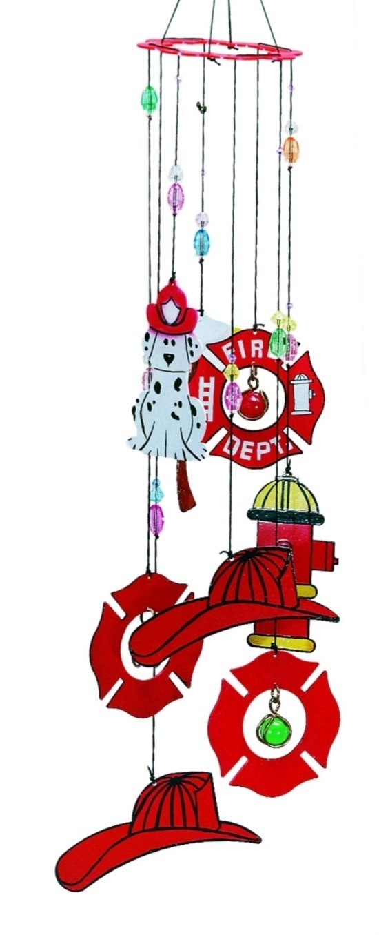 Spoontiques Metal Firefighter Wind Chime