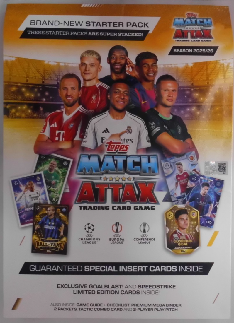 Topps Match Attax 2025/26 Trading Cards Game Starter Pack: Binder + Ltd Ed cards
