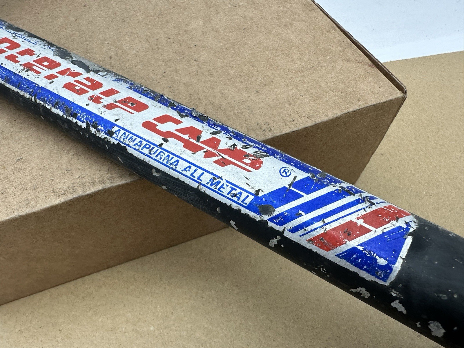 CAMP INTERALP ~ Vtg All Metal Ice Pick Hiking Camping  Axe ~ 31"x10.75"