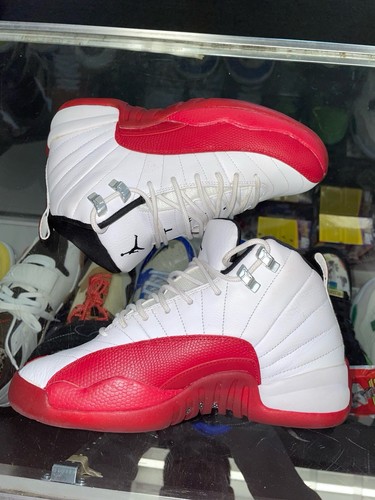 NIKE AIR JORDAN 12 RETRO OG CHERRY SZ 5.5Y AUTHENTIC VTG BOX SZ 5.5 153265-116 - Picture 4 of 5