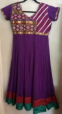 Elegant Indian Wedding AnarkaliPurple Embroidered Dress Size Medium