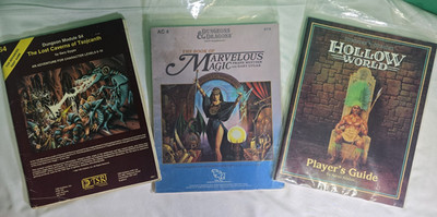 D&D AC4 The Book of Marvelous Magic Lost Caverns of Tsojcanth TSR Hollow World