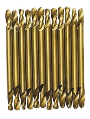 12pc 1/8'' Double End Titanium Bits- HSS 