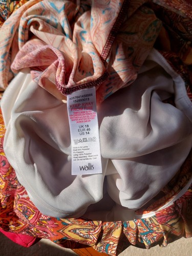 Gorgeous Wallis Dress Size 18 Multicoloured Classic Wedding Ascot Cruise - Picture 5 of 6
