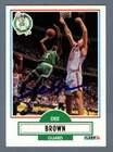 Dee Brown Signed 1990-91 Fleer Update NBA Rookie RC #U-6 LSCM COA Celtics