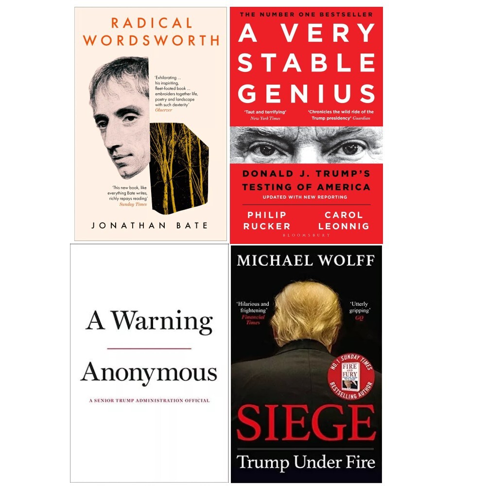 Radical Wordsworth, A Very Stable Genius ,Siege Trump 4 Books Collection Set