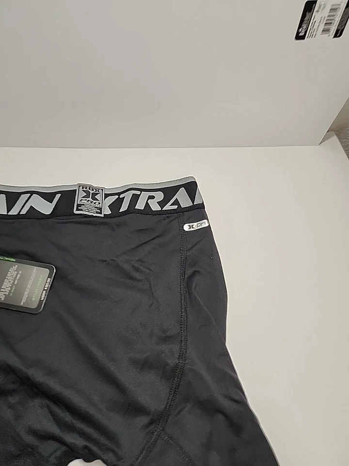 RBX 1 Compression Boxer Briefs Small 28-30 Black and Gray Waistband  NO TAGS - Image 4 of 4