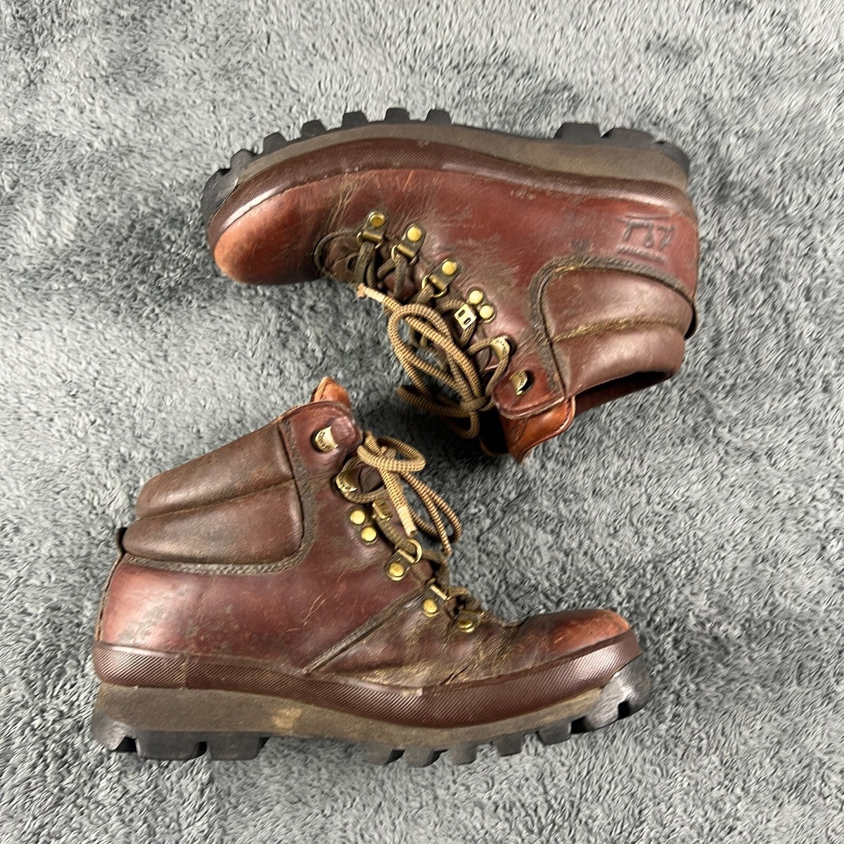 Vintage Brasher Boots UK Brown Leather GTX Hillmaster Walking