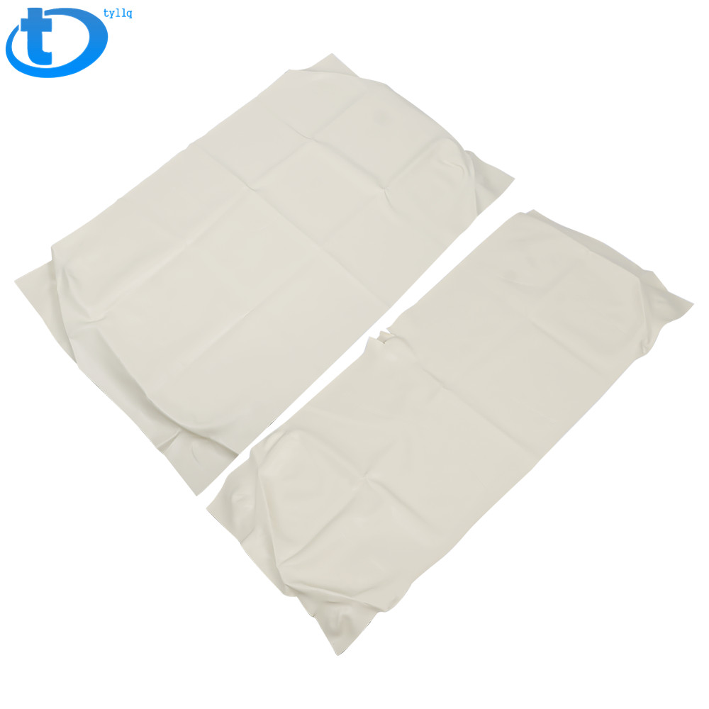 Club Car Precedent Golf Cart Front Seat Cover  White Top and bottom Complete Set
